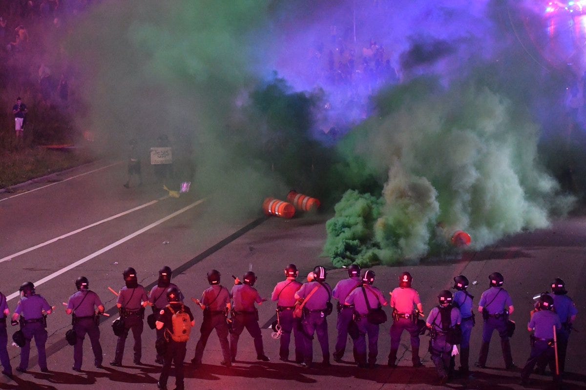 Arresting images from a week of protests