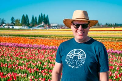 The annual visit to the Woodburn Tulip Farm